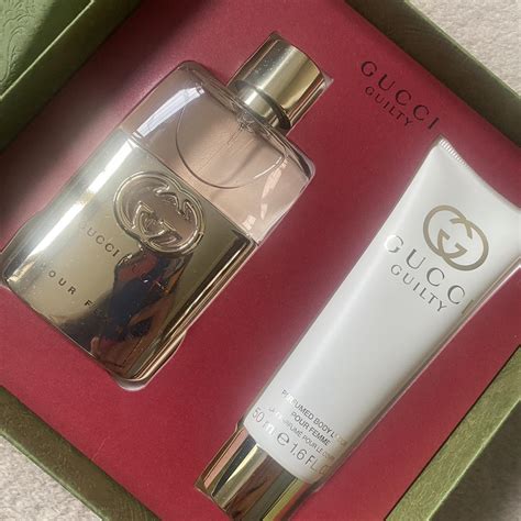 gucci gold set|Gucci fragrance gift set.